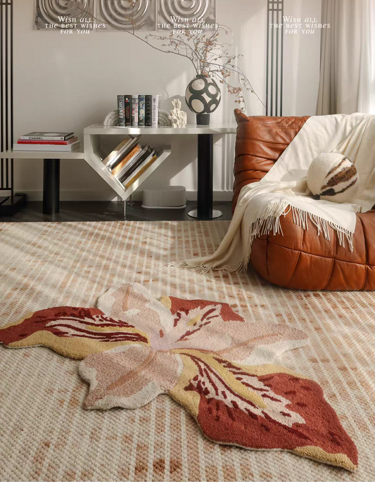 New Zealand Wool Daffodil Iris rug pre-order