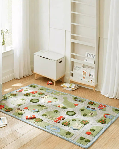 Kids' Roadway Play Rug - Wool pre-order