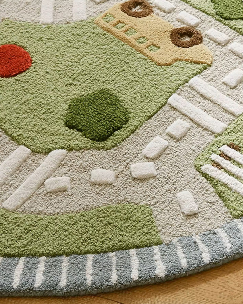 Kids' Roadway Play Rug - Wool pre-order