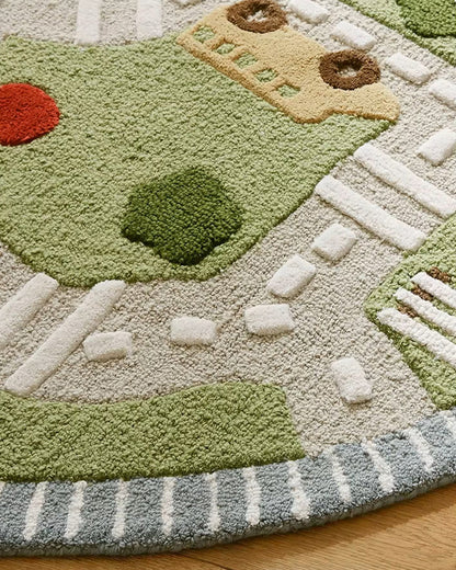Kids' Roadway Play Rug - Wool pre-order