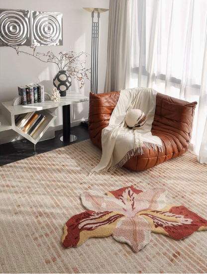 New Zealand Wool Daffodil Iris rug pre-order