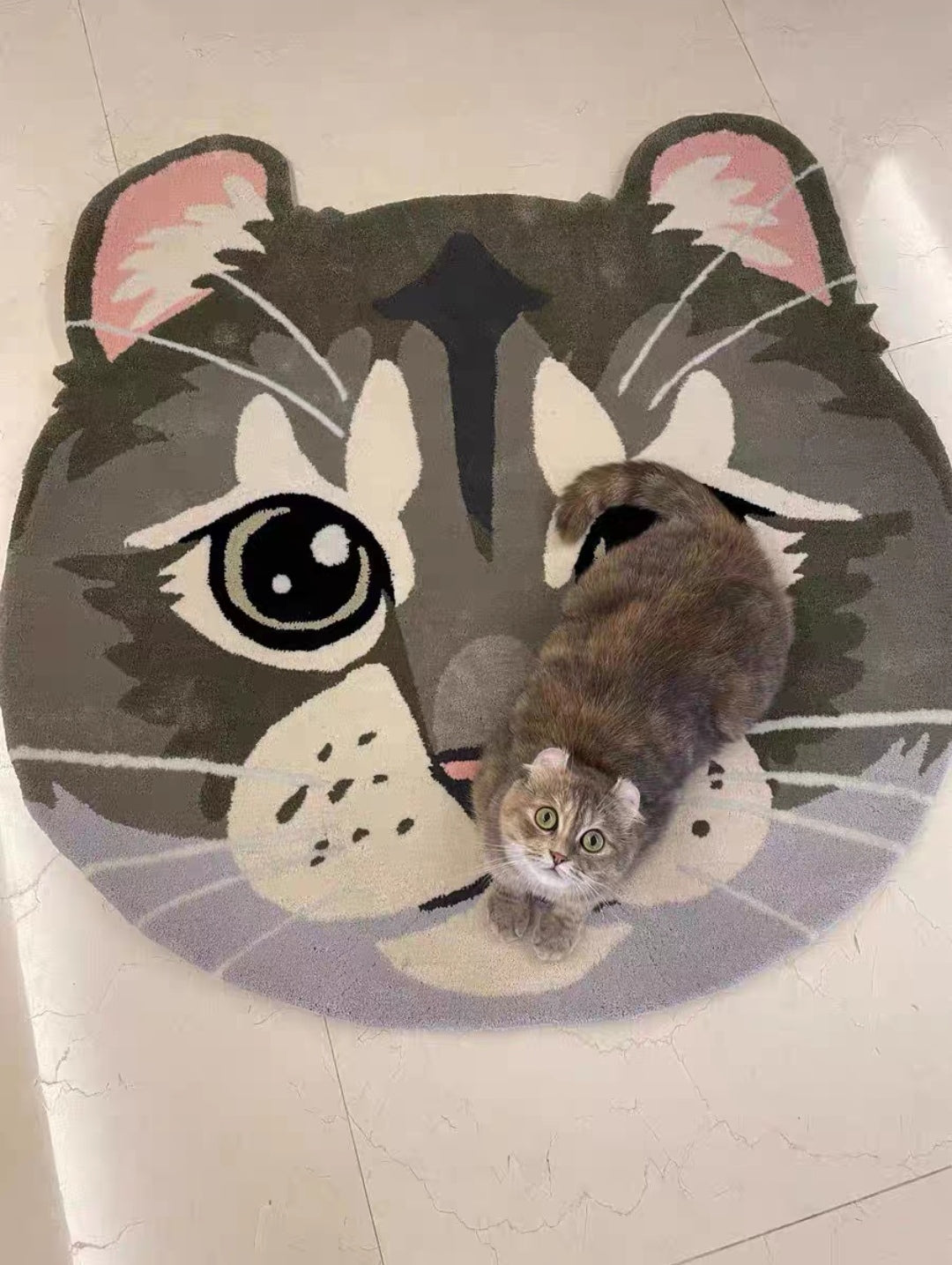 🔥 Custom Pet Portrait Rug - Hand-Tufted from Your Photo! (Acrylic/Wool/Nylon)