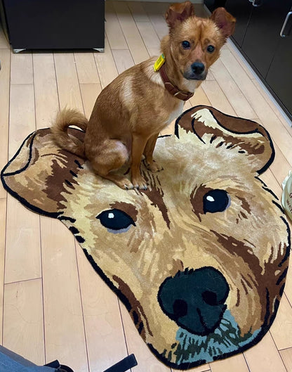 🔥 Custom Pet Portrait Rug - Hand-Tufted from Your Photo! (Acrylic/Wool/Nylon)